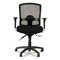 Alera Etros Series 17.16 in. to 20.86 in. Seat Height Mesh Mid-Back Petite Multifunction Chair - Black